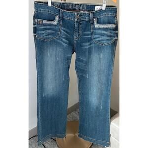 Southern Thread The Finely Distressed Wide Leg Jeans Size 32 Regular
